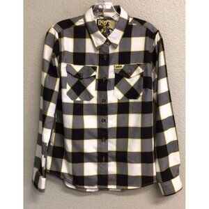 DIXXON Flannel Company Equalizer Plaid Shirt Women's Medium Black White